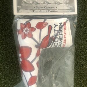 New Scotty Cameron Japan Only Cherry Blossom/Cardinal Putter Headcover Very Rare