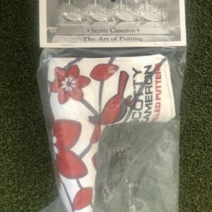 New Scotty Cameron Japan Only Cherry Blossom/Cardinal Putter Headcover Very Rare