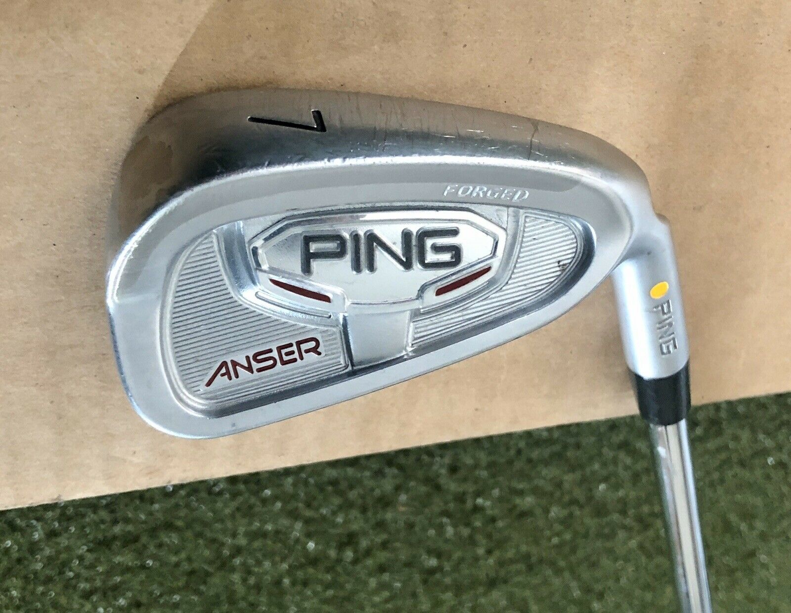Ping Yellow Dot Anser Forged 7 Iron Project X 6.5 X-Stiff Flex