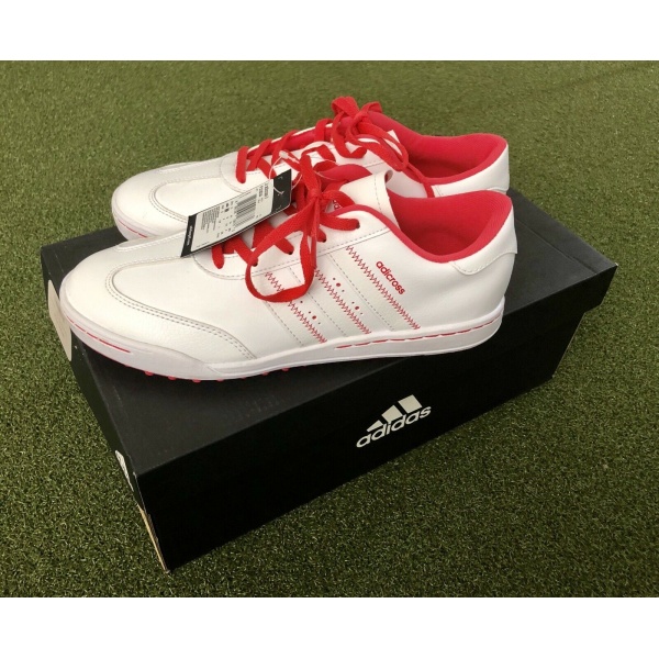 Brand New Adidas JR adicross V Junior s Spikeless Golf Shoe Size 6M White Pink SwingPoint Golf