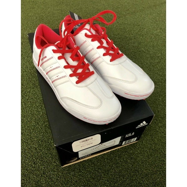 Brand New Adidas JR adicross V Junior s Spikeless Golf Shoe Size 6M White Pink SwingPoint Golf