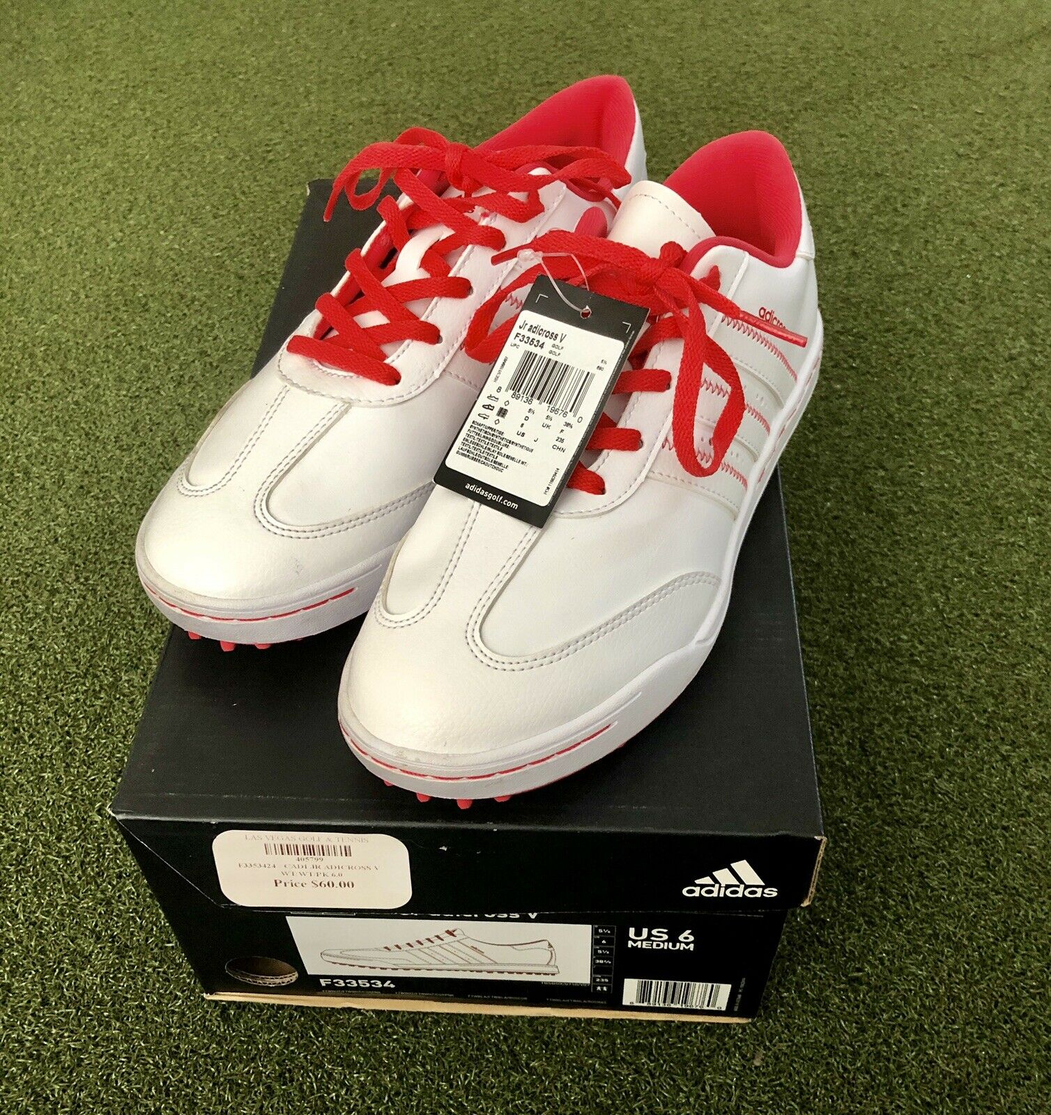 adidas gazelle silver green womens Adidas W Adipure Sport Golf Shoes Ladies Size 5.5 UK main image 0