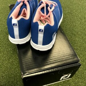 Brand New In Box FootJoy enJoy Women's Spikeless Golf Shoe Size 8.5M Blue/Pink