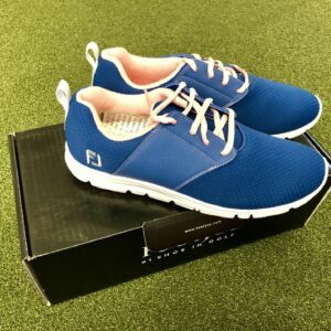 Brand New In Box FootJoy enJoy Women's Spikeless Golf Shoe Size 8.5M Blue/Pink