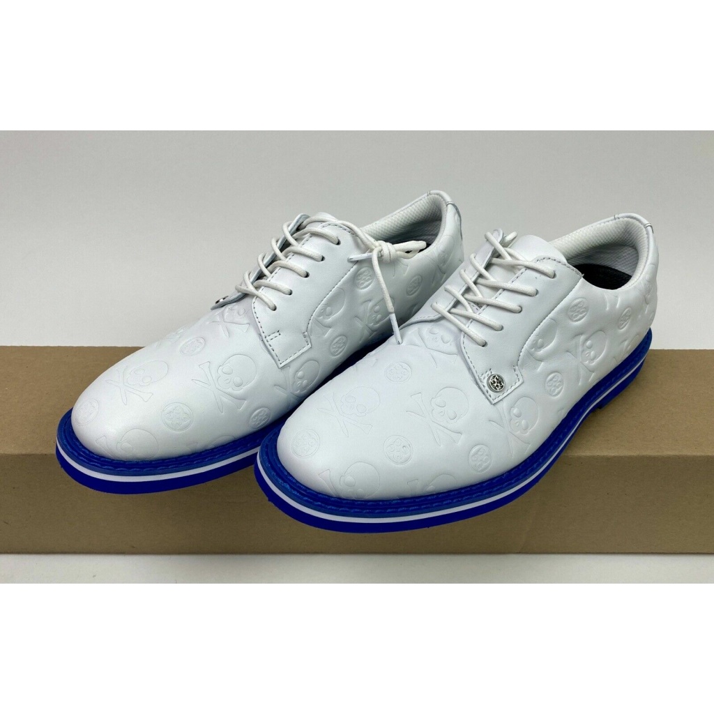 G FORE Skull Embossed GALLIVANTER Lace Golf Shoe Snow White Men Size 9 ...