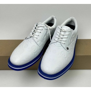 G FORE Skull Embossed GALLIVANTER Lace Golf Shoe Snow White Men Size 9 NEW