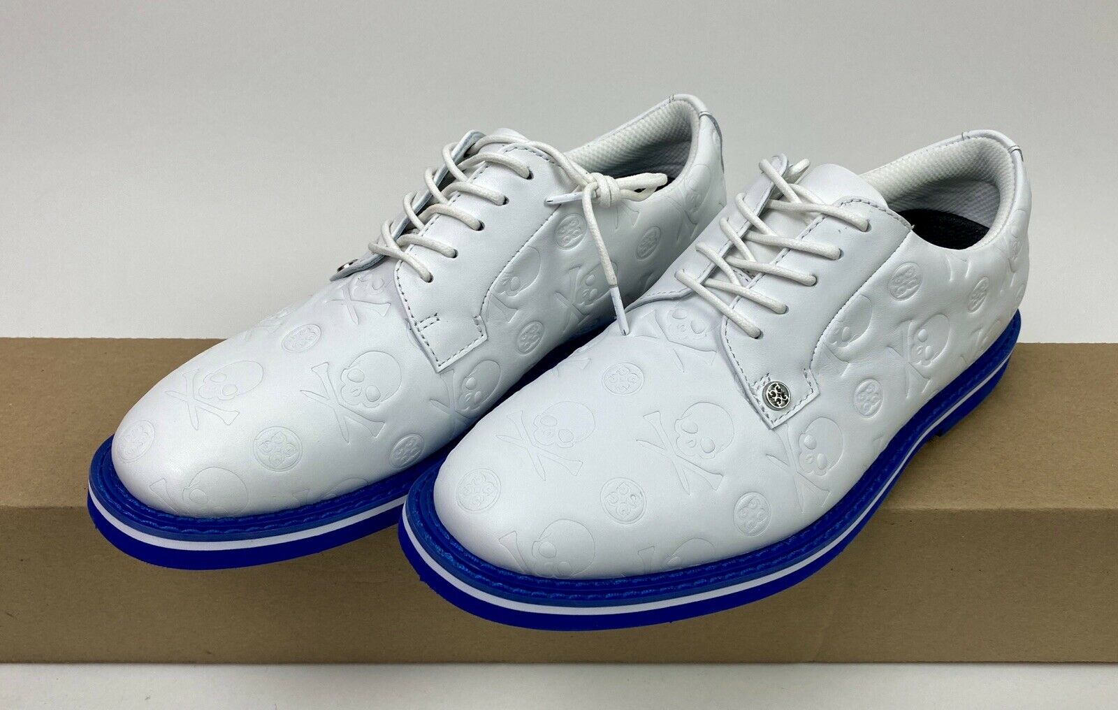 G FORE Skull Embossed GALLIVANTER Lace Golf Shoe Snow White