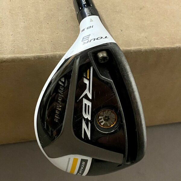 LH TaylorMade RBZ Stage 2 Tour 3 Hybrid 18.5* 80g Stiff Flex Graphite Golf Club