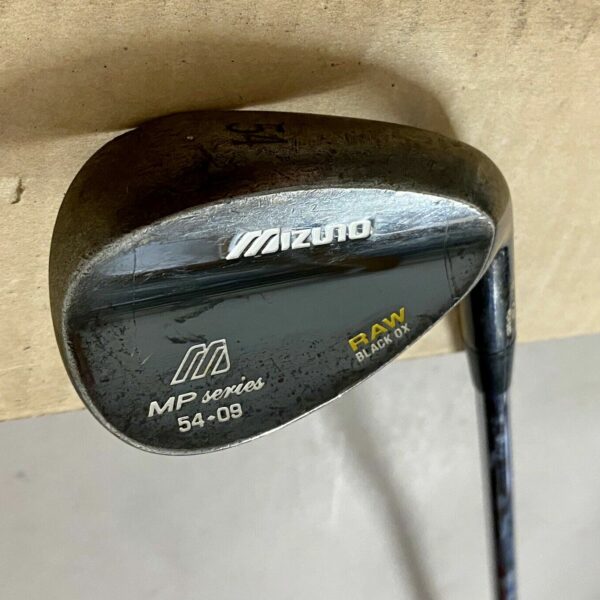 Mizuno MP Series Raw Black Ox Forged Wedge 54*-09 Rifle Steel Flex Steel Golf