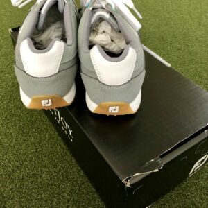 New FootJoy Sport Retro Women's Spikeless Golf Shoe Size 8.5M Gray/White