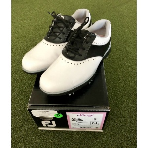 New FootJoy eMerge Women's Golf Shoe Size 5M White/Black