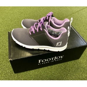 New-FootJoy-enJoy-Womens-Spikeless-Golf-Shoe-Size-55M-CharcoalViolet-202640581972-2