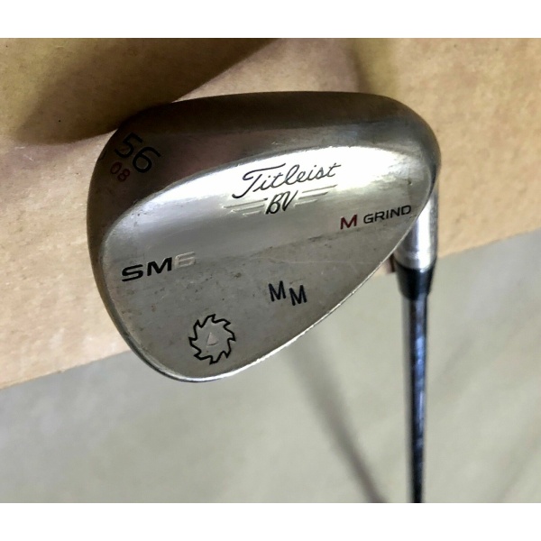 Titleist Vokey SM6 M Grind Tour Issued Wedge 56*-08 Wedge Flex Steel Golf Club