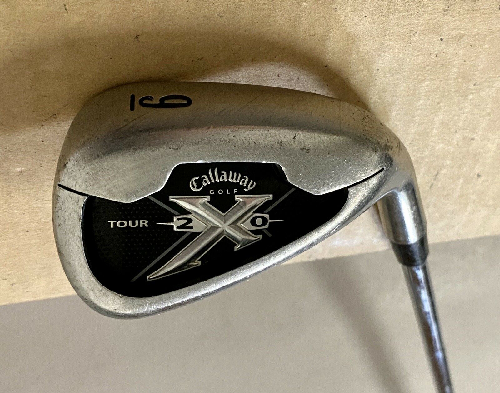Used Right Handed Callaway X-20 Tour 9 Iron Stiff Flex Steel Golf 