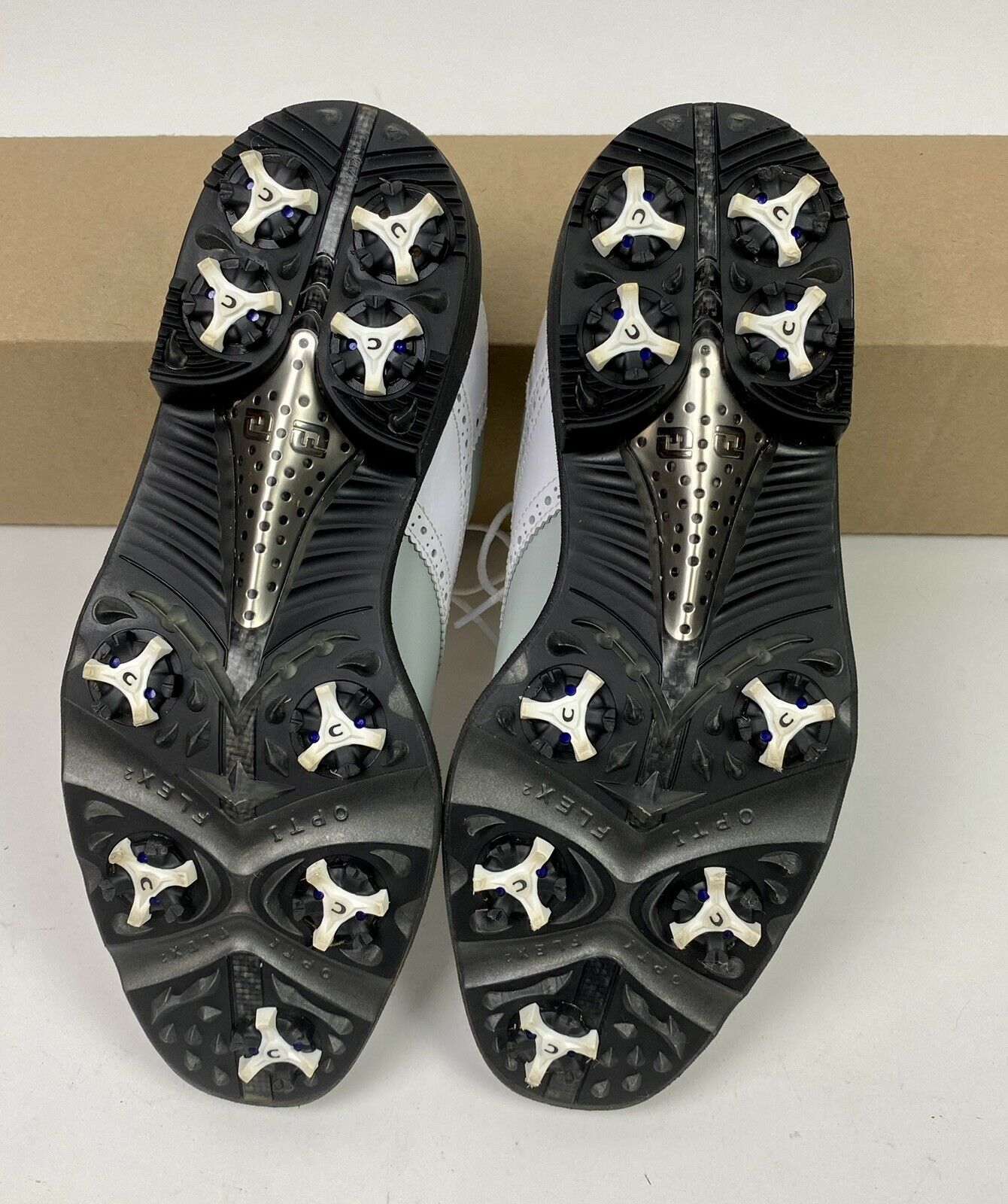 2015 Footjoy FJ ICON Myjoys Traditional Mens Golf Shoes 52096 White ...