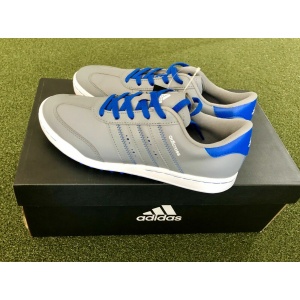 Adidas JR adicross V Junior's Spikeless Golf Shoe Size 4M Gray/Gray/Blue