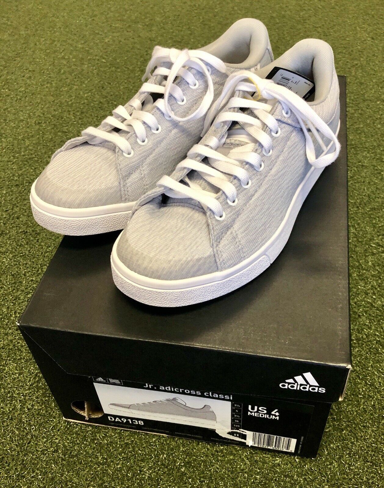 adidas gazelle silver green womens adidas Men's Ligra 8 Indoor Sneaker White / 8.5 main image 1