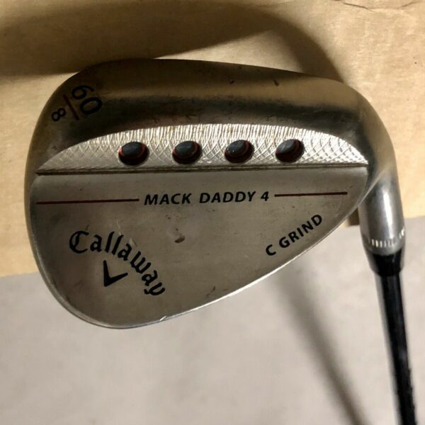 Callaway Mack Daddy 4 Milled Wedge 60*-8 C Grind KBS 610 125g Wedge Flex Steel