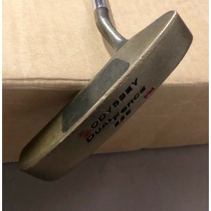 Used Right Handed Odyssey Dual Force 220 34" Brass Putter Golf Club