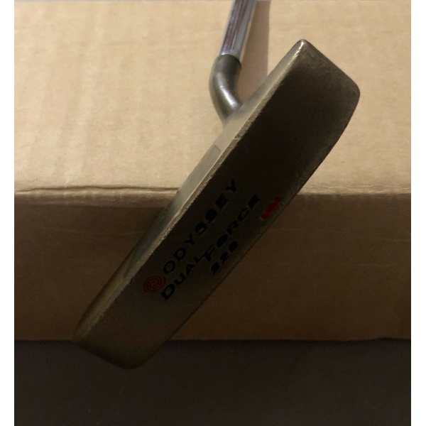 Used Right Handed Odyssey Dual Force 220 34" Brass Putter Golf Club