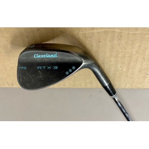 RH Used Cleveland RTX-3 V-MG Black Satin Wedge 56*-14 Stiff Flex Steel Golf Club