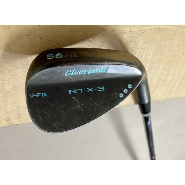 RH Used Cleveland RTX-3 V-MG Black Satin Wedge 56*-14 Stiff Flex Steel Golf Club
