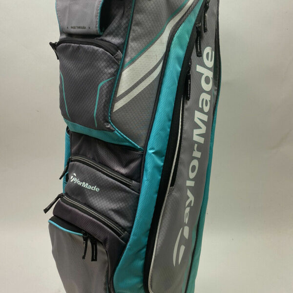 TaylorMade San Clemente Cart Carry Golf Bag -Turquoise/Black/Gray Ships Free