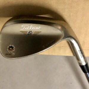Titleist Vokey Design Gold Nickel SM5 S Grind Wedge 58*-07 Wedge Steel Golf