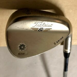 Titleist Vokey Design Gold Nickel SM5 S Grind Wedge 58*-07 Wedge Steel Golf