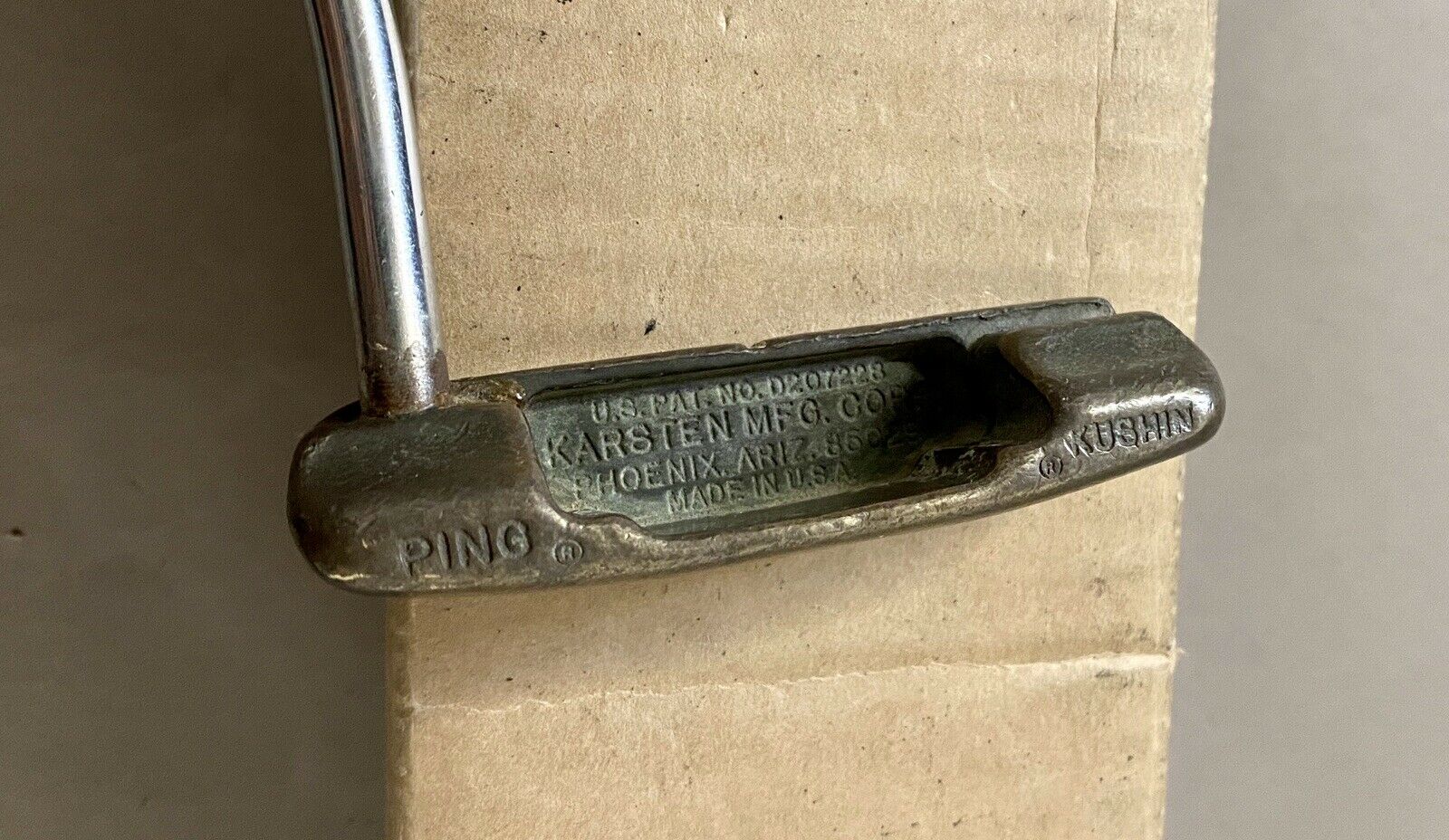 Vintage RH Ping Scottsdale PO BOX 1345 KUSHIN 36″ Putter Steel 