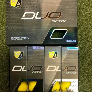 12 NEW 2020 Wilson Staff DUO OPTIX High-Visibility Matte Yellow Golf Balls