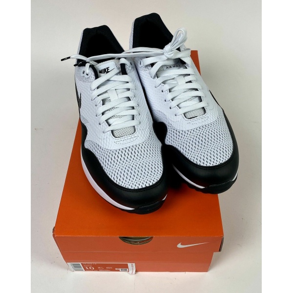 NIKE Air Max 1 G Golf “Spikeless Golf Cleats” White-Black SZ 10