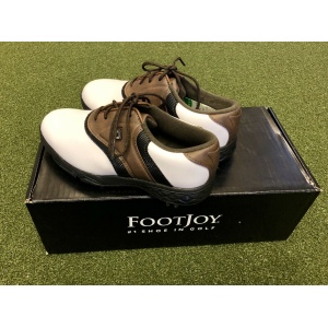 New-FootJoy-Junior-Golf-Shoes-Size-2M-BrownBlackWhite-192919731414-2