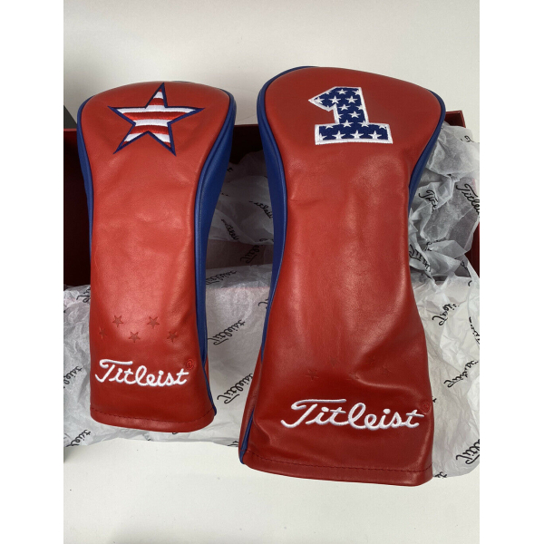 Titleist USA Flag Limited Headcover Hybrid Red/White/Blue Scotty Cameron Titleist Script \"USA\" Flag Blade Headcover