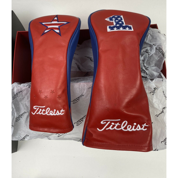 Titleist LTD US Open Headcover Setタイトリスト New Titleist Premium Leather Headcover US Open Limited Set of 2