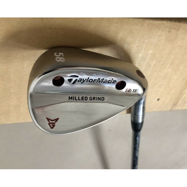 Tour Issued TaylorMade Milled Grind SB-11 Carbon Steel Wedge 58* 130g X-Stiff