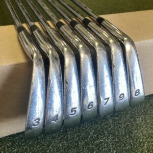 Used RH TaylorMade 300 Forged Irons 3-9 Rifle 7.0 X-Stiff Flex Steel Golf Set