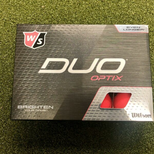 12 NEW 2020 Wilson Staff DUO OPTIX High-Visibility Matte Pink Golf Balls