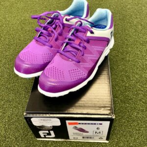 Brand New In Box FootJoy Sport SL Women's Golf Shoe Size 6M Purple/Grey/Blue