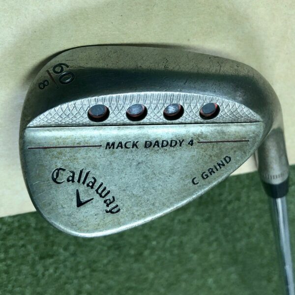Callaway Mack Daddy 4 Milled RAW Wedge 60*-8 C Grind X-Stiff Flex Steel Golf