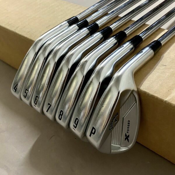 Callaway X-Forged '18 Irons 4-PW Project X 7.0 X-Stiff Flex Steel Golf Club Set