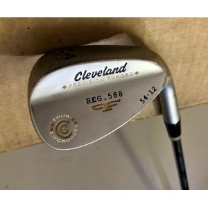 Cleveland 588 Precision Forged Satin Wedge 54*-12 KBS Stiff Flex Steel Golf Club