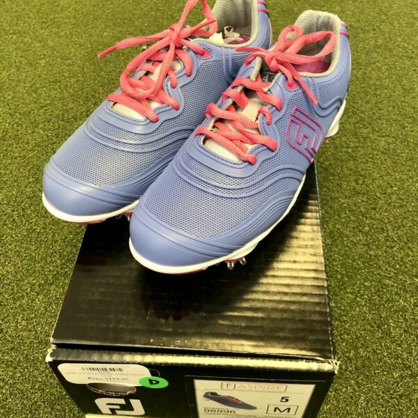 New FootJoy Aspire Women's Golf Shoe Size 5M Periwinkle