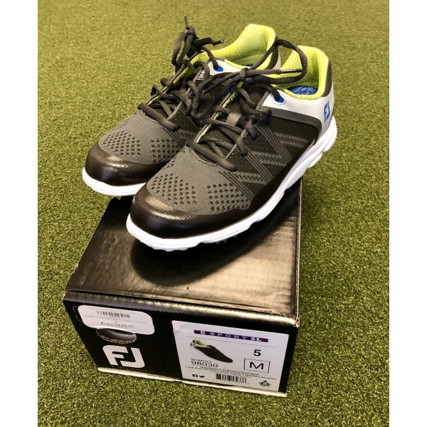 New-FootJoy-Sport-SL-Womens-Golf-Shoe-Size-5M-BlackGreyLime-192873308555