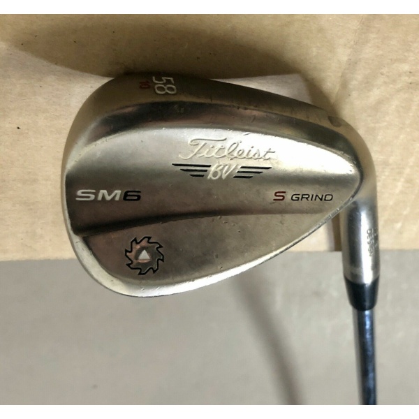 Titleist Vokey SM6 S Grind Steel Gray Wedge 58*-10 Wedge Flex Steel Golf Club