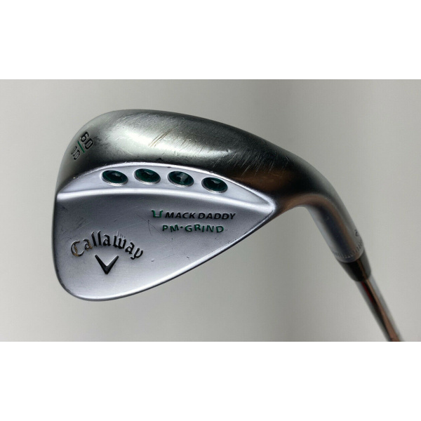 Used RH Callaway Mack Daddy PM Grind Wedge 60*-10 KBS Wedge Flex
