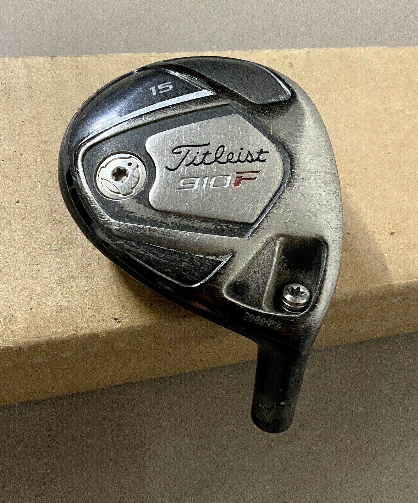 Used Right Handed Titleist 910F Fairway 3 Wood 15* HEAD ONLY Golf