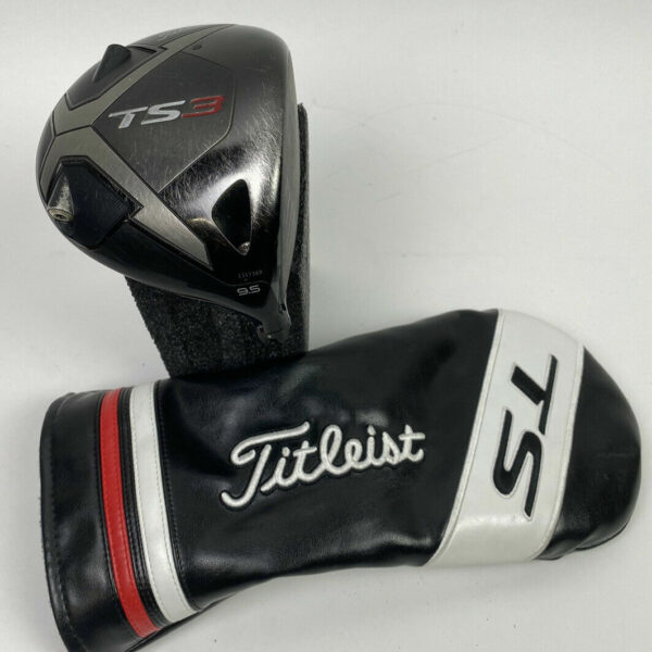 Used Right Handed Titleist TS3 Driver 9.5* HEAD ONLY Golf Club w/ Headcover