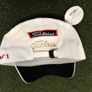 2019 Titleist Tour Performance Adjustable Hat Golf White w/ Red Lettering