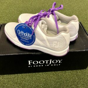 Brand New FootJoy Leisure Women's Spikeless Golf Shoe Size 5M White/Purple